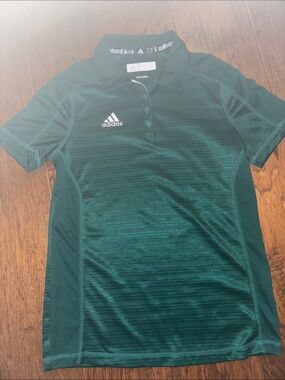 Adidas Woman’s Green Climalite Polo Shirt